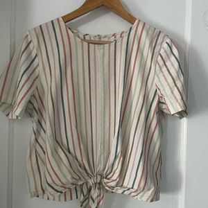 Madewell Rainbow Striped Top